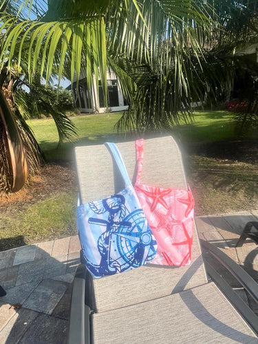 Nautical Towel Tote