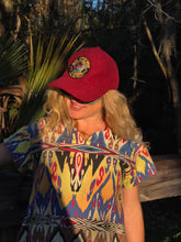 Load image into Gallery viewer, Burgundy Courdoroy Grateful Dead Bertha Patch Hat