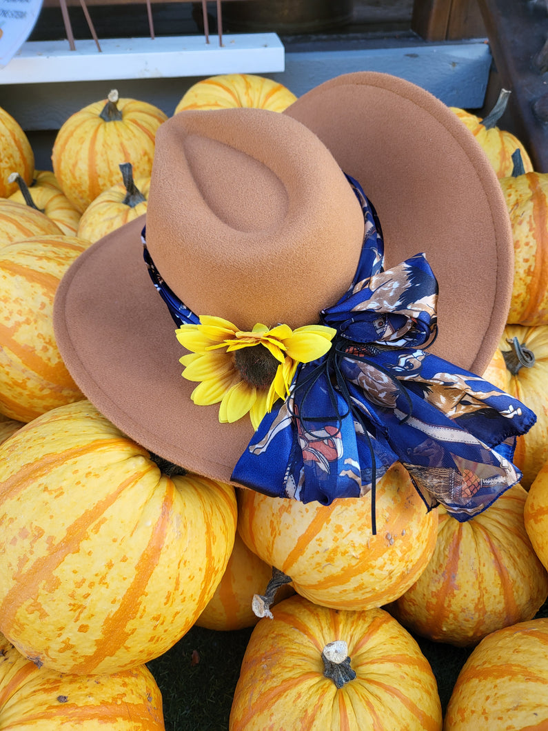 Brown Equestrian Western Cowgirl Hat