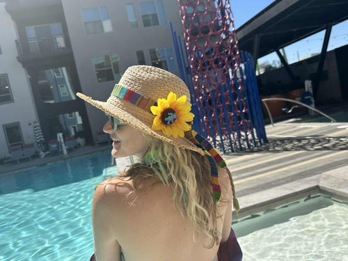 Clip on Sunflower Pin