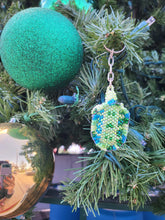 Load image into Gallery viewer, Beaded Turtle Keychain