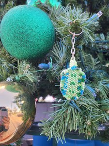 Beaded Turtle Keychain