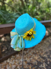 Load image into Gallery viewer, Turquoise Sunhat