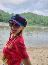 Load image into Gallery viewer, Purple Newsboy Rasta Hat