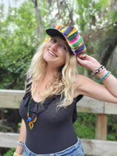 Load image into Gallery viewer, Rainbow Rasta NewsBoy Hat