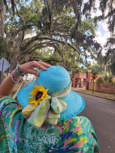 Turquoise Sunhat