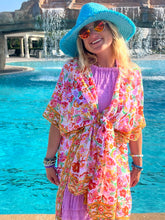 Load image into Gallery viewer, Pastel Pink Garden Kimono