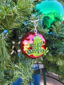 Beaded Frog Key Chain