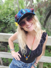 Load image into Gallery viewer, Blue N Red Tribal Abstract Newsboy Hat