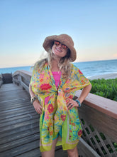 Load image into Gallery viewer, Green Garden Kimono
