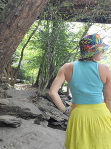 Tropical Navy Bucket Hat