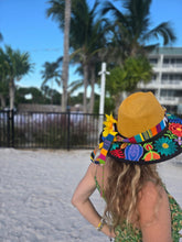 Load image into Gallery viewer, Yellow Guatemalan Embroidered Sunhat