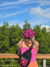 Load image into Gallery viewer, Black Guatemalan Embroidered Shoulder Bag