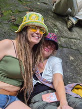 Load image into Gallery viewer, Rainbow Swirly guatemalan Embroidered Cap