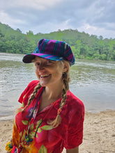 Load image into Gallery viewer, Purple Newsboy Rasta Hat