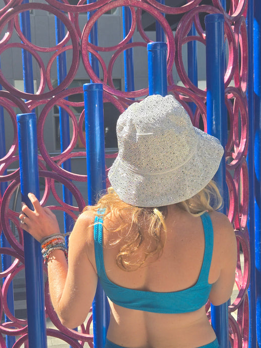 Sparkly Rhinestone Bucket Hat