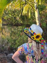 Load image into Gallery viewer, Guatemalan Embroidered Sunflower Sunhat