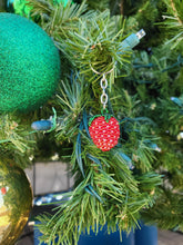 Load image into Gallery viewer, Beaded Strawberry Keychain