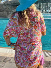 Load image into Gallery viewer, Pastel Pink Garden Kimono