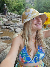 Load image into Gallery viewer, Yellow Flower Power Bucket Hat