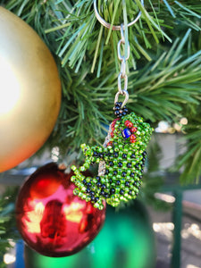 Beaded Frog Key Chain