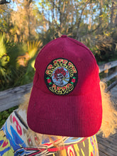Load image into Gallery viewer, Burgundy Courdoroy Grateful Dead Bertha Patch Hat