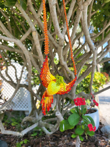 HandBeaded Guatemalan Hummingbird Necklace