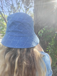 Diamond Patch Denim Bucket Hat
