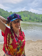 Load image into Gallery viewer, Purple Newsboy Rasta Hat