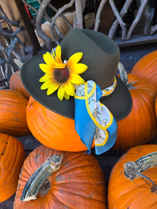 Fall Forest Green Fedora
