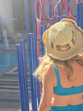Load image into Gallery viewer, Fall Straw Flower Hat