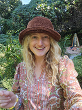Load image into Gallery viewer, Knit brown Bucket Hat