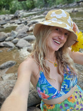 Load image into Gallery viewer, Yellow Flower Power Bucket Hat
