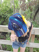 Load image into Gallery viewer, Black and Blue Rasta Newsboy Hat