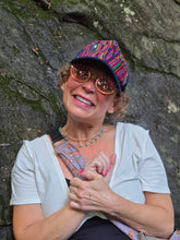Load image into Gallery viewer, Rainbow Swirly guatemalan Embroidered Cap