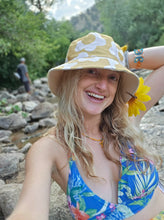 Load image into Gallery viewer, Yellow Flower Power Bucket Hat