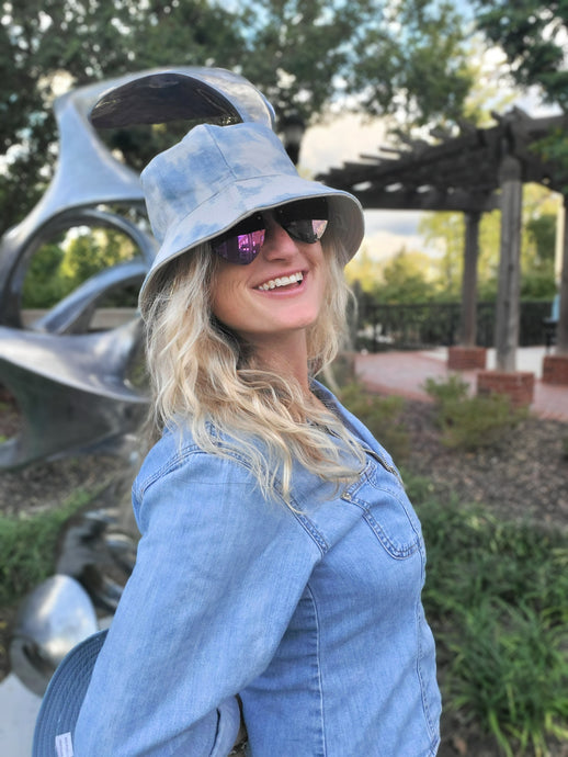 Light Died Denim Bucket Hat