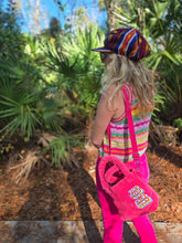 Load image into Gallery viewer, Pink "You need to Calm Down" Courdoroy Handbag