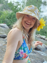 Load image into Gallery viewer, Yellow Flower Power Bucket Hat