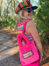 Load image into Gallery viewer, Pink "Drama Queen" Courdoroy handbag