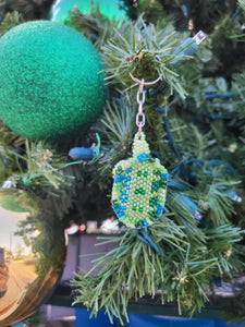 Beaded Turtle Keychain