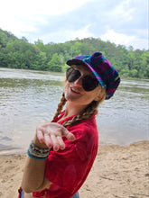 Load image into Gallery viewer, Purple Newsboy Rasta Hat