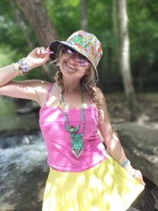 Tropical Peach Bucket Hat
