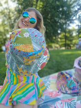 Load image into Gallery viewer, Thai Patchwork reversible polkadot hat