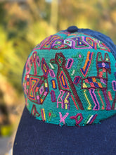 Load image into Gallery viewer, Green Embroidered Quetzal Guatemalan Trucker hat