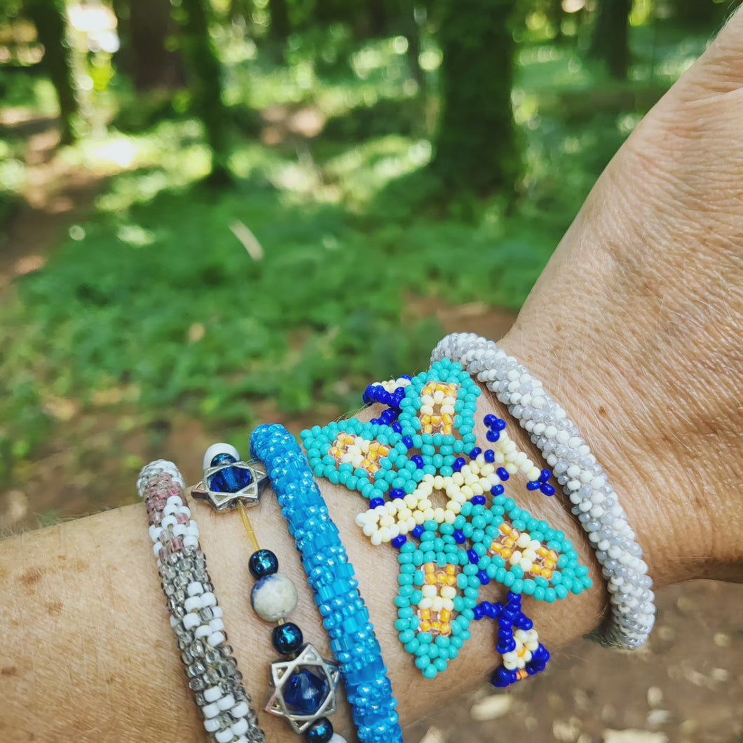 Handbeaded Guatemala Butterfly Bracelet