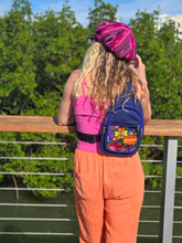 Load image into Gallery viewer, Navy Embroidered Guatemalan Shoulder Bag