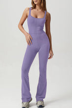 Load image into Gallery viewer, Square Neck Sleeveless Sports Jumpsuit