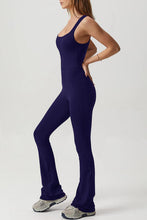 Load image into Gallery viewer, Square Neck Sleeveless Sports Jumpsuit