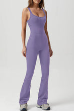 Load image into Gallery viewer, Square Neck Sleeveless Sports Jumpsuit